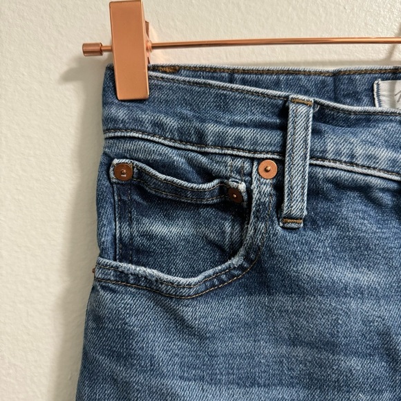 Madewell High Rise Slim Demi-Boot Cut Jeans Size 24 - Picture 3 of 12